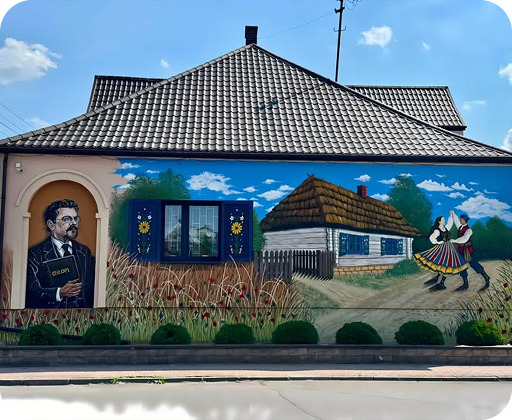 Mural ludowy oraz Reymont